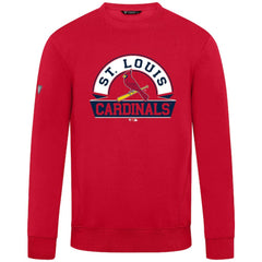 St. Louis Cardinals Levelwear Zane Banner Arch Sweatshirt - Red - MLB Lifestyle