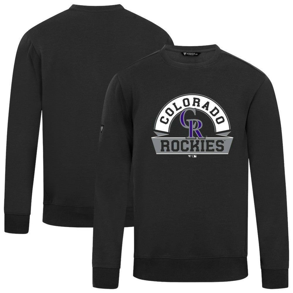 Colorado Rockies Levelwear Zane Banner Arch Sweatshirt - Black - MLB Sale