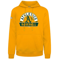 Athletics Levelwear Podium Banner Arch Hoodie - Gold - MLB Sale