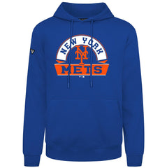 New York Mets Levelwear Podium Banner Arch Hoodie - Royal - MLB Discount