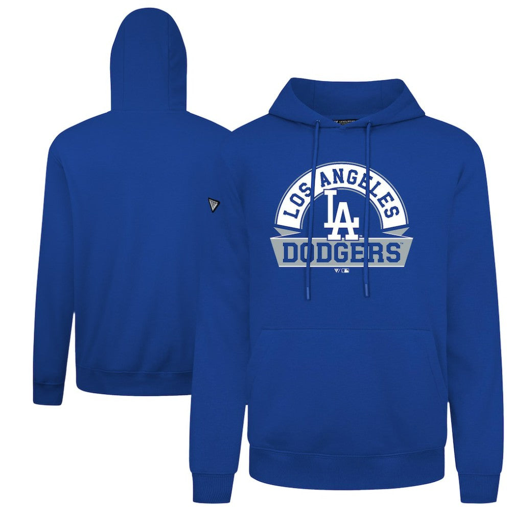 Los Angeles Dodgers Levelwear Podium Banner Arch Hoodie - Royal - MLB Lifestyle