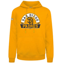 San Diego Padres Levelwear Podium Banner Arch Hoodie - Gold - MLB Sale