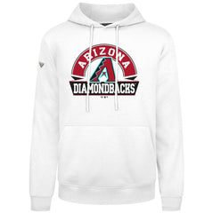 Arizona Diamondbacks Levelwear Podium Banner Arch Hoodie - White - MLB Lifestyle