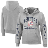 New York Yankees '47 Women's Plus Size Starry Eye Hoodie - Heather Gray - 47 brand Discount