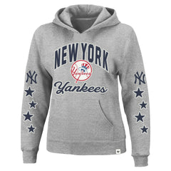 New York Yankees '47 Women's Plus Size Starry Eye Hoodie - Heather Gray - 47 brand Discount
