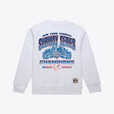 New York Yankees Mitchell & Ness Subway Series Champions Crewneck Sweatshirt - White - Mitchell & Ness Sale