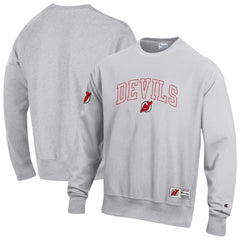 New Jersey Devils Champion Reverse Weave Fleece Sweatshirt - Gray - NHL 203391353