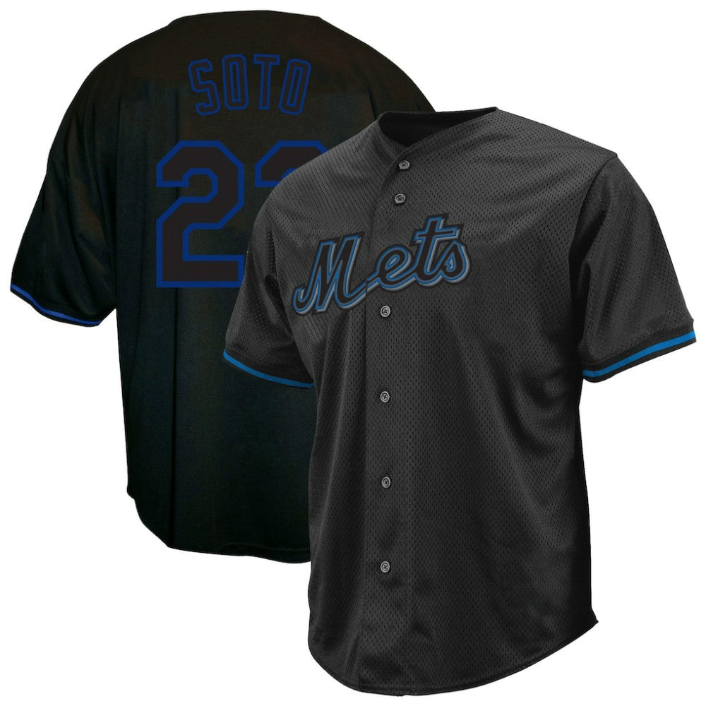 Juan Soto New York Mets Profile Big & Tall Pop Fashion Jersey - Black - MLB Online
