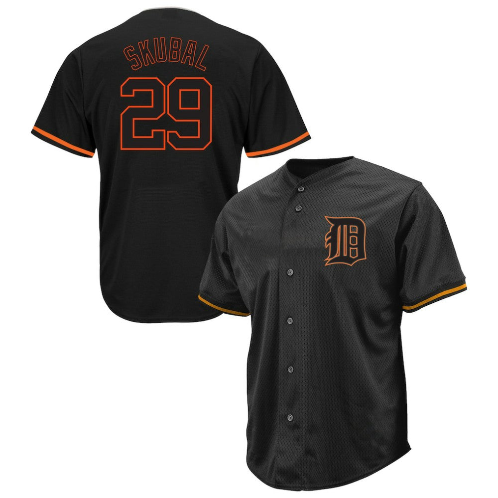 Tarik Skubal Detroit Tigers Profile Big & Tall Pop Fashion Jersey - Black - MLB on Sale