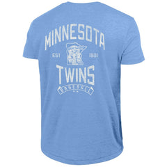 Minnesota Twins Champion Vintage 3-Hit Tri-Blend T-Shirt - Light Blue - MLB Discount
