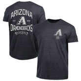 Arizona Diamondbacks Champion Vintage 3-Hit Tri-Blend T-Shirt - Black - MLB Lifestyle