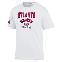 Atlanta Braves Champion 3-Hit Jersey T-Shirt - White - MLB Sale