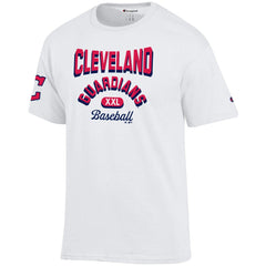 Cleveland Guardians Champion 3-Hit Jersey T-Shirt - White - MLB Sale
