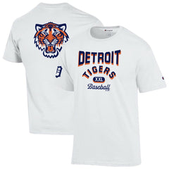 Detroit Tigers Champion 3-Hit Jersey T-Shirt - White - MLB Discount