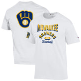 Milwaukee Brewers Champion 3-Hit Jersey T-Shirt - White - MLB on Sale
