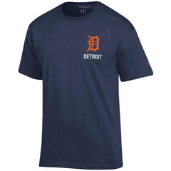 Detroit Tigers Champion Jersey T-Shirt - Navy - MLB Lifestyle