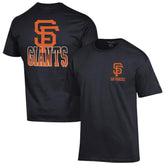 San Francisco Giants Champion Jersey T-Shirt - Black - MLB Lifestyle