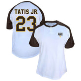 Fernando Tatis Jr. San Diego Padres Profile Women's Plus Size Name & Number Raglan Henley T-Shirt - White - MLB on Sale