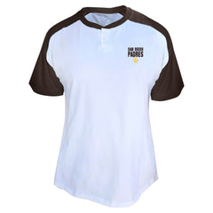Fernando Tatis Jr. San Diego Padres Profile Women's Plus Size Name & Number Raglan Henley T-Shirt - White - MLB on Sale