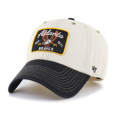 Atlanta Braves '47 Keepsake Collection Clean Up Adjustable Hat - Natural/Black - 47 brand Lifestyle