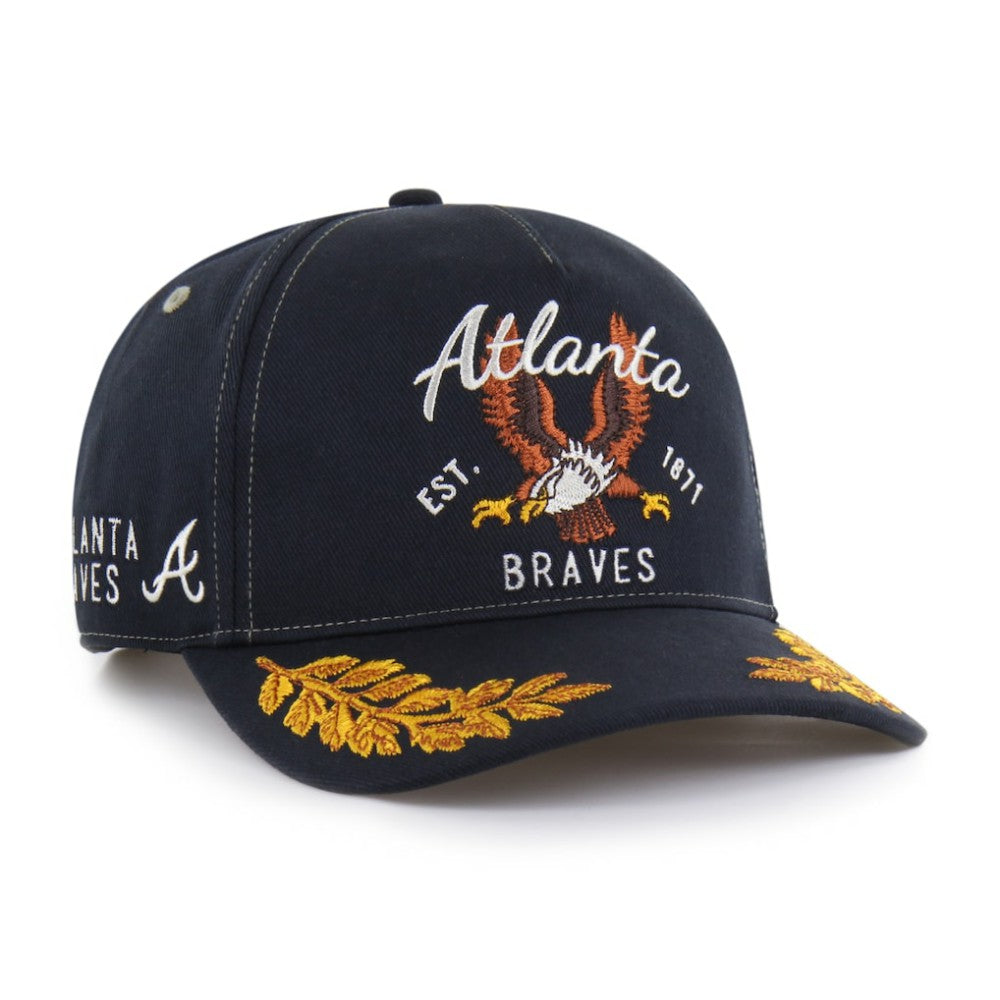 Atlanta Braves '47 Keepsake Collection Adjustable Hitch Hat - Navy - 47 brand Lifestyle