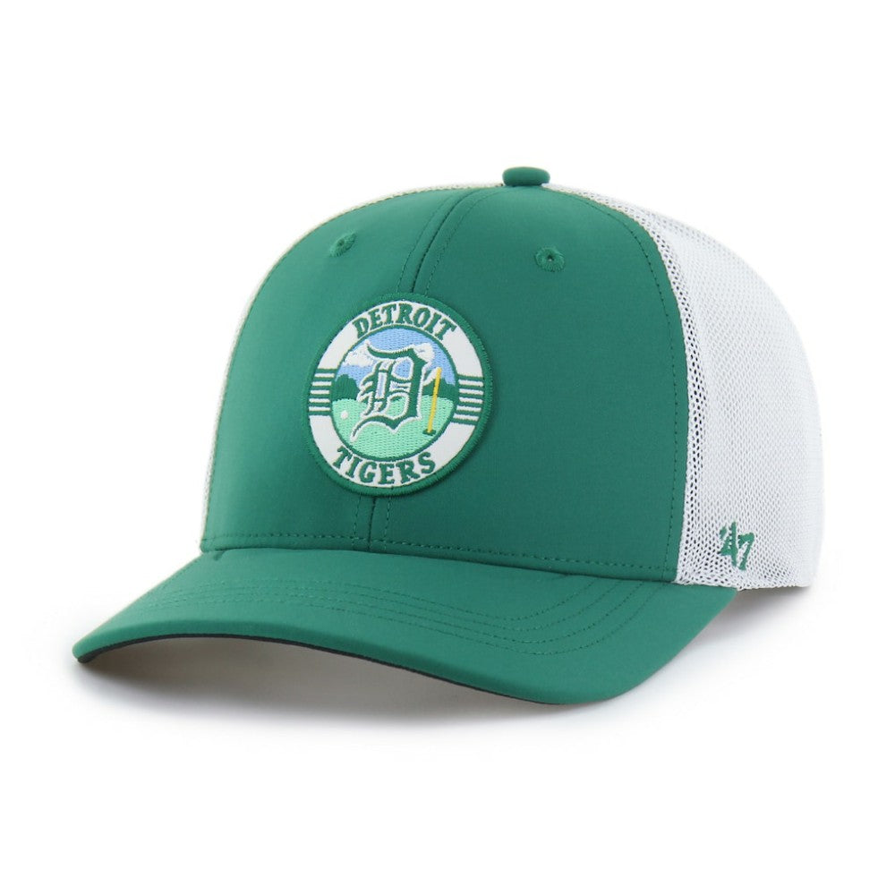 Detroit Tigers '47 Elevated Greens Adjustable Trucker Hat - Kelly Green/White - 47 brand on Sale