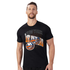 New York Islanders MSX by Michael Strahan Festive T-Shirt - Black - NHL 203393207