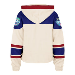 New York Rangers '47 Women's 2026 NHL Winter Classic Cropped Superior Lacer Hoodie - Cream - NHL 203393344
