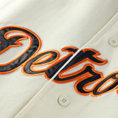 Detroit Tigers Profile Big & Tall Two-Color Fashion Jersey - Cream/Navy - MLB Lifestyle