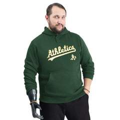 Athletics G-III Sports by Carl Banks Adaptive Lockup Fleece Hoodie - Green - MLB Lifestyle
