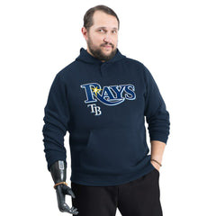 Tampa Bay Rays G-III Sports by Carl Banks Adaptive Lockup Fleece Hoodie - Navy - MLB on Sale