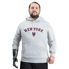 New York Mets G-III Sports by Carl Banks Adaptive Lockup Fleece Hoodie - Gray - MLB Discount