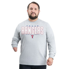 Texas Rangers G-III Sports by Carl Banks Adaptive Long Sleeve T-Shirt - Gray - MLB on Sale