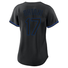 Shohei Ohtani Los Angeles Dodgers Profile Women's Plus Size Player Name & Number Fashion Jersey - Black - MLB Sale