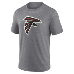 Atlanta Falcons Heritage Custom Name & Number Tri-Blend T-Shirt Gray