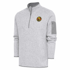 Club America Antigua Elevate Quarter-Zip Pullover Heather Gray