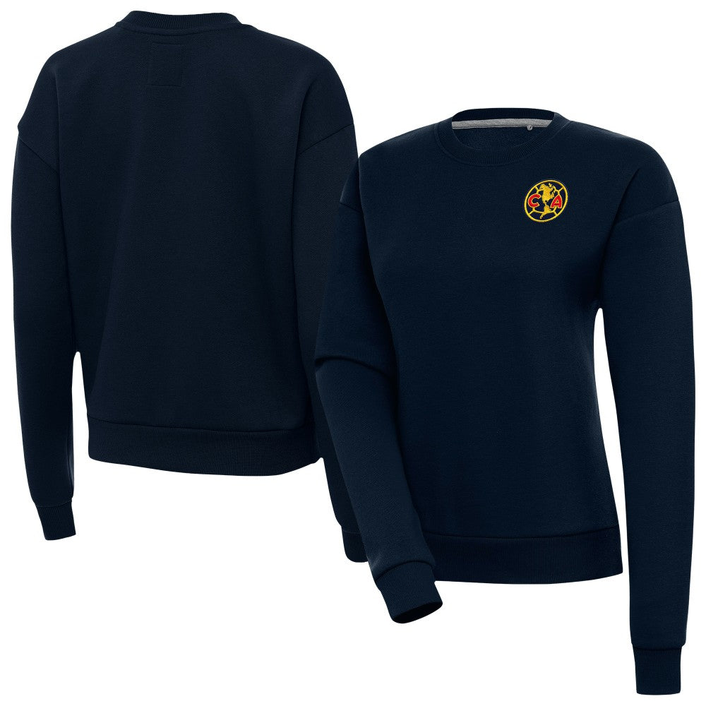 Club America Antigua Women's Takeover Pullover Sweatshirt Navy