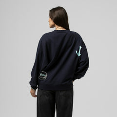 Seattle Kraken Mitchell & Ness Women's Vintage Crewneck Sweatshirt - Deep Sea Blue - NHL 203398448