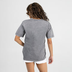Philadelphia Eagles Gameday Couture Women's Relaxed Iconic Edge Rhinestone V-Neck T-Shirt Gray