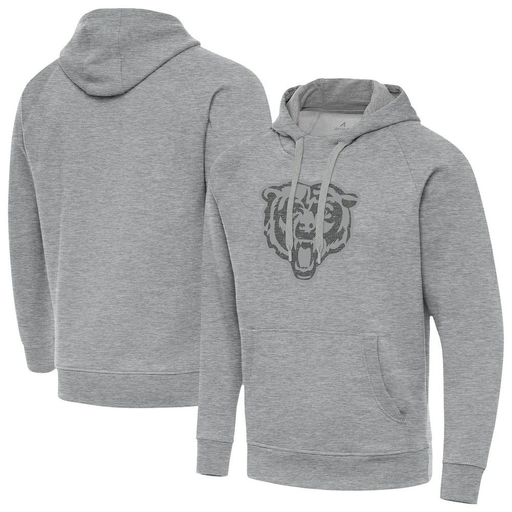 Chicago Bears Antigua Victory Hoodie Heather Gray