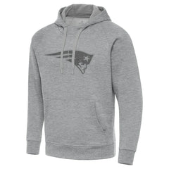 New England Patriots Antigua Victory Hoodie Heather Gray