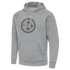 Pittsburgh Steelers Antigua Victory Hoodie Heather Gray