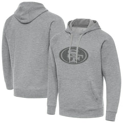 San Francisco 49ers Antigua Victory Hoodie Heather Gray