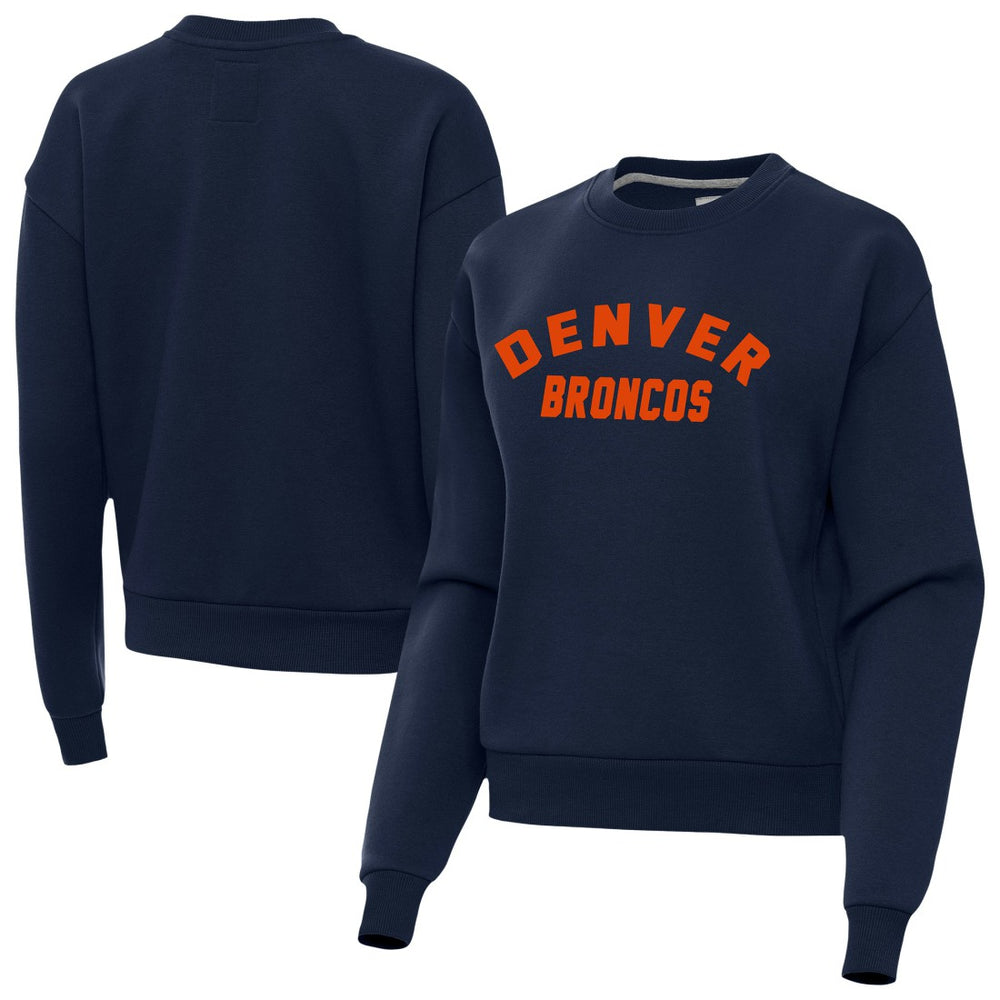 Denver Broncos Antigua Women's Victory Sweatshirt Navy