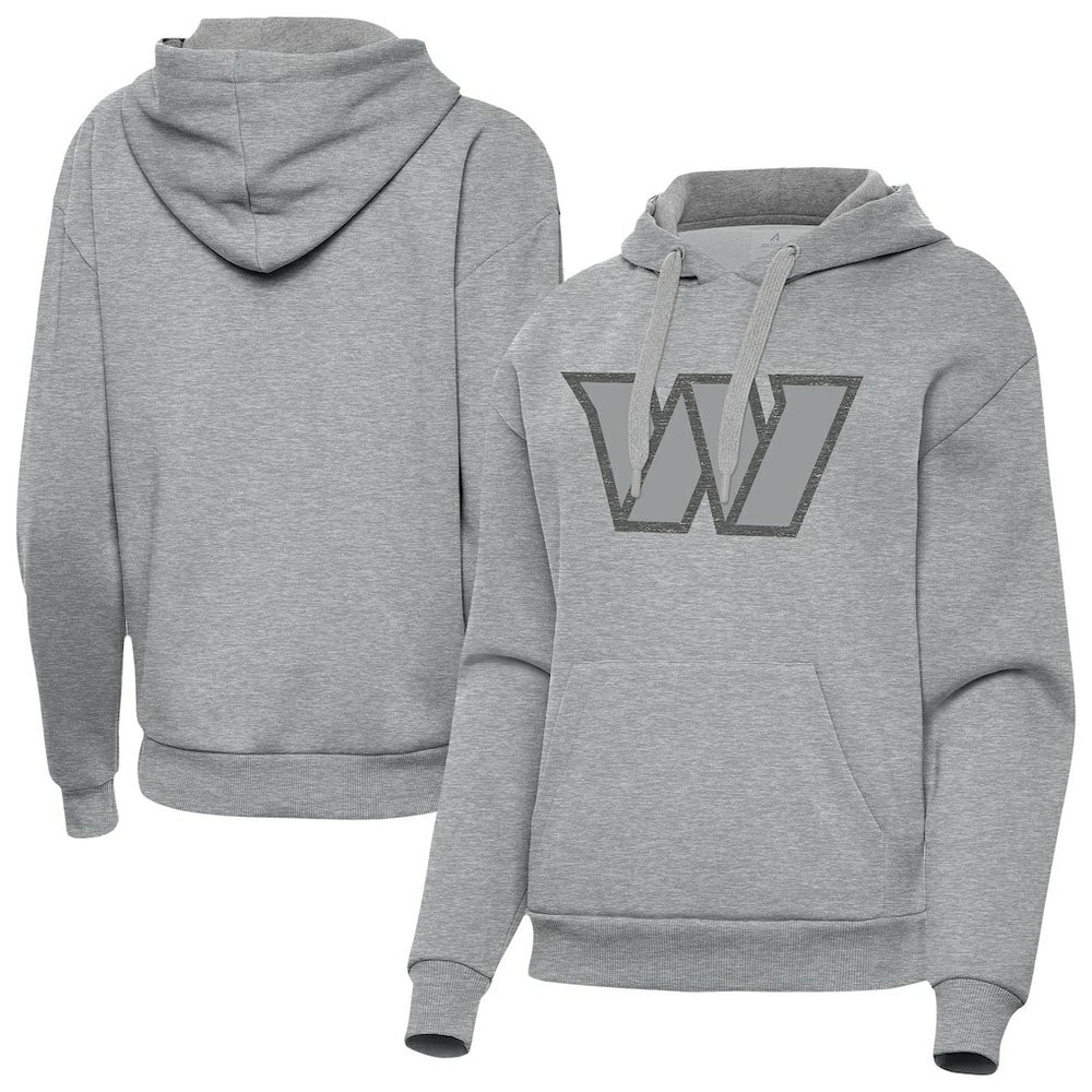 Washington Commanders Antigua Women's Victory Hoodie Heather Gray