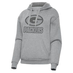 Green Bay Packers Antigua Women's Victory Hoodie Heather Gray