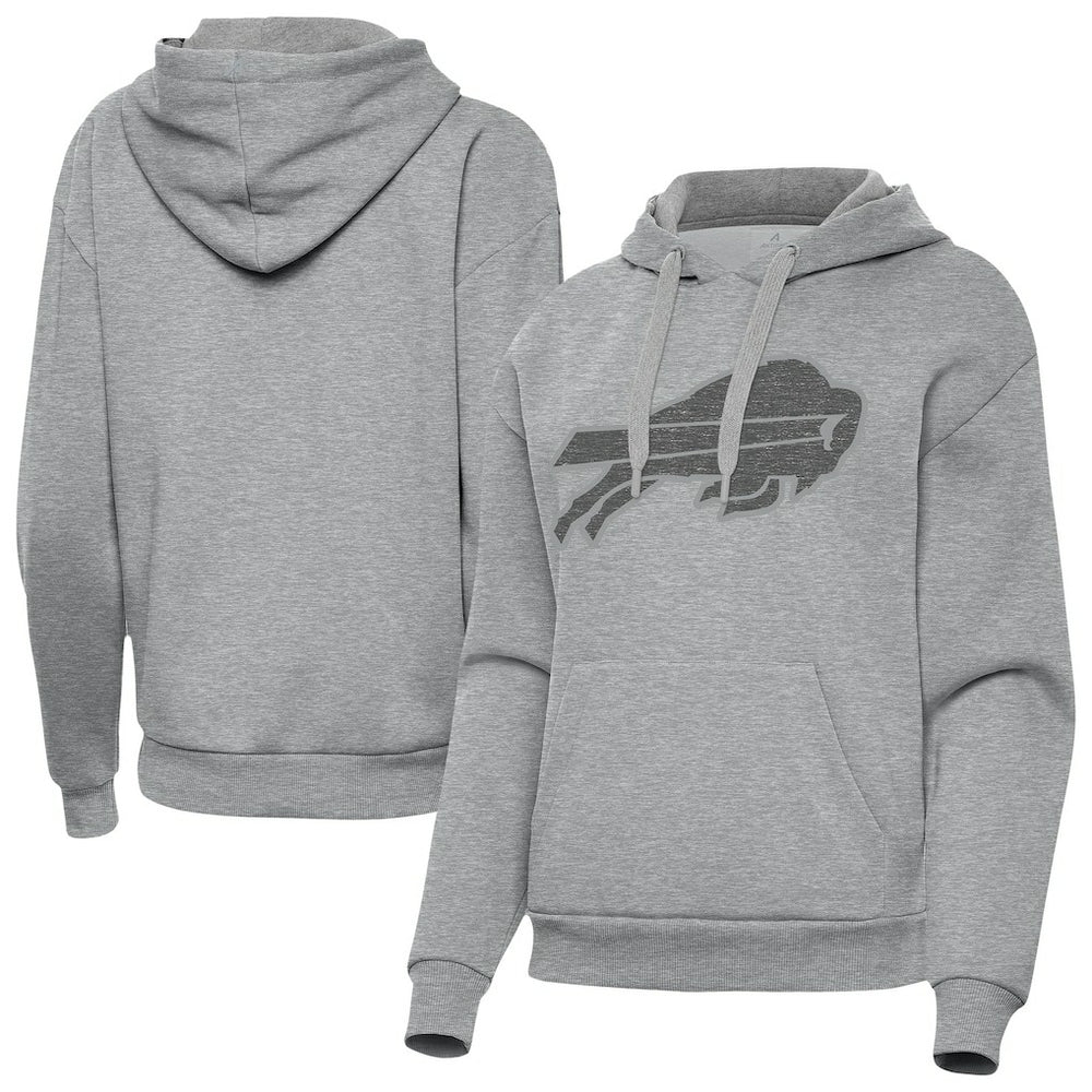 Buffalo Bills Antigua Women's Victory Hoodie Heather Gray