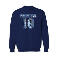 Diego Maradona Argentina National Team Vive La Fete Name & Number Sweatshirt Navy