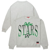 Dallas Stars Mitchell & Ness Women's Hockey Night Sweatshirt - Heather Gray - NHL 203403320
