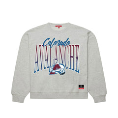 Colorado Avalanche Mitchell & Ness Women's Hockey Night Sweatshirt - Heather Gray - NHL 203403321